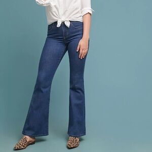 Anthropologie Pilcro Flare Jeans Medium Wash Size 31 High Rise Bootcut